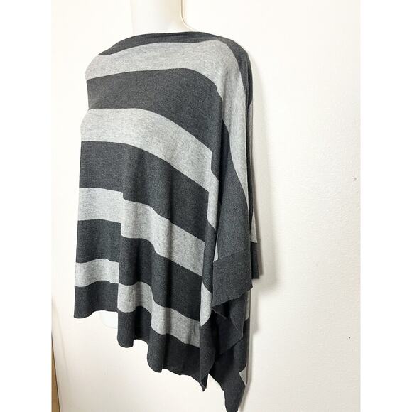 Kerisma Women's Gray Poncho Top Sweater One Size Eden - Picture 2 of 5
